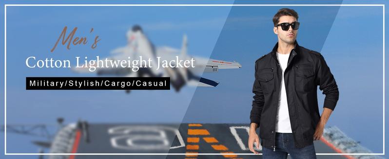 MAGCOMSEN Spring Tops Men's Spring Fall Casual Windbreaker Jacket Cargo Stand Collar Bomber Jackets Coat Fallfreshness