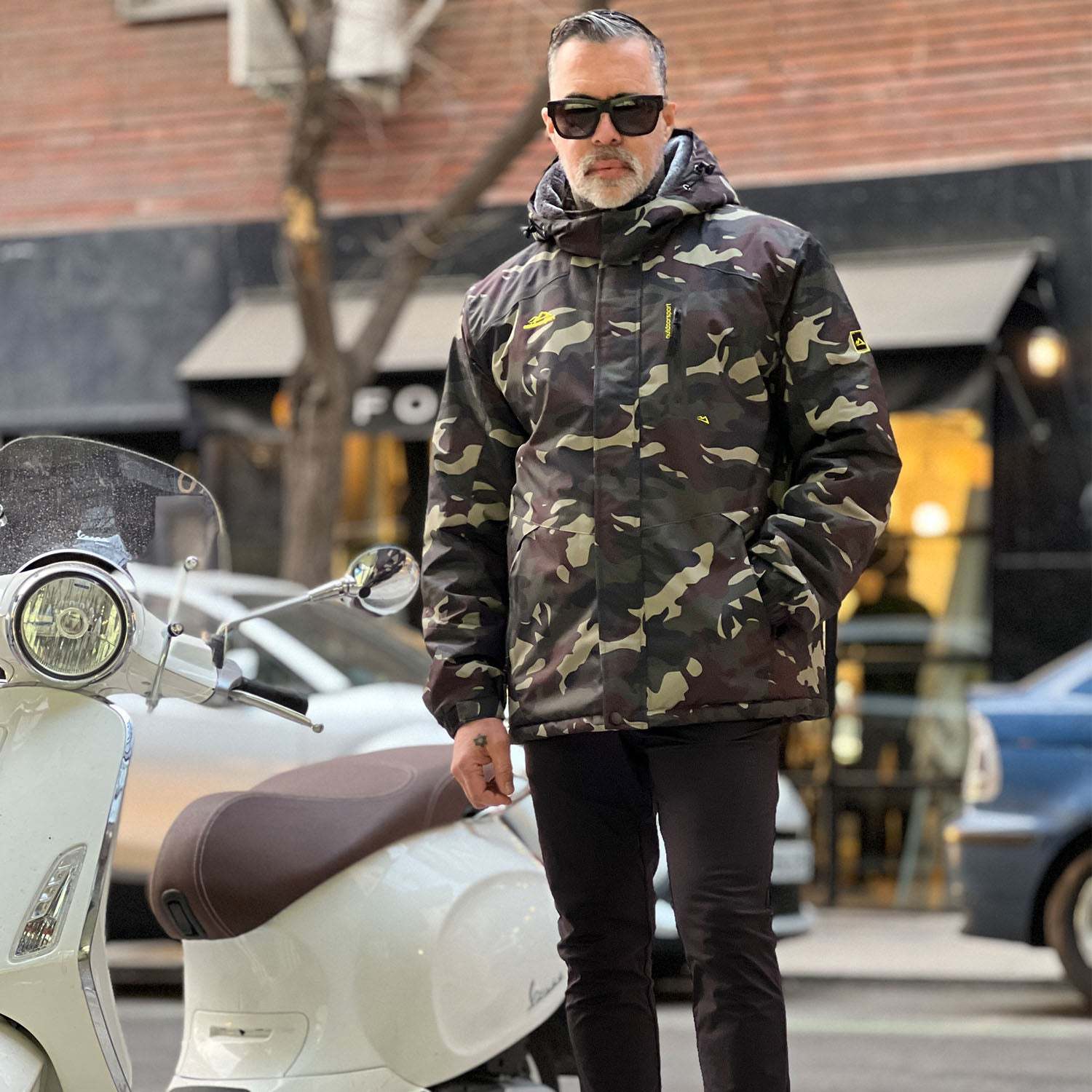 Men's Water-Repellent Winter Ski Jacket with Fleece Lining - MAGCOMSEN