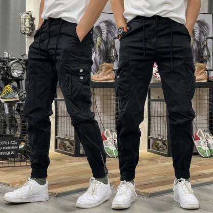 Men's Multi-Pockets Drawstring Elastic Waist Cargo Pants — ❄️Winter Sale 50% Off