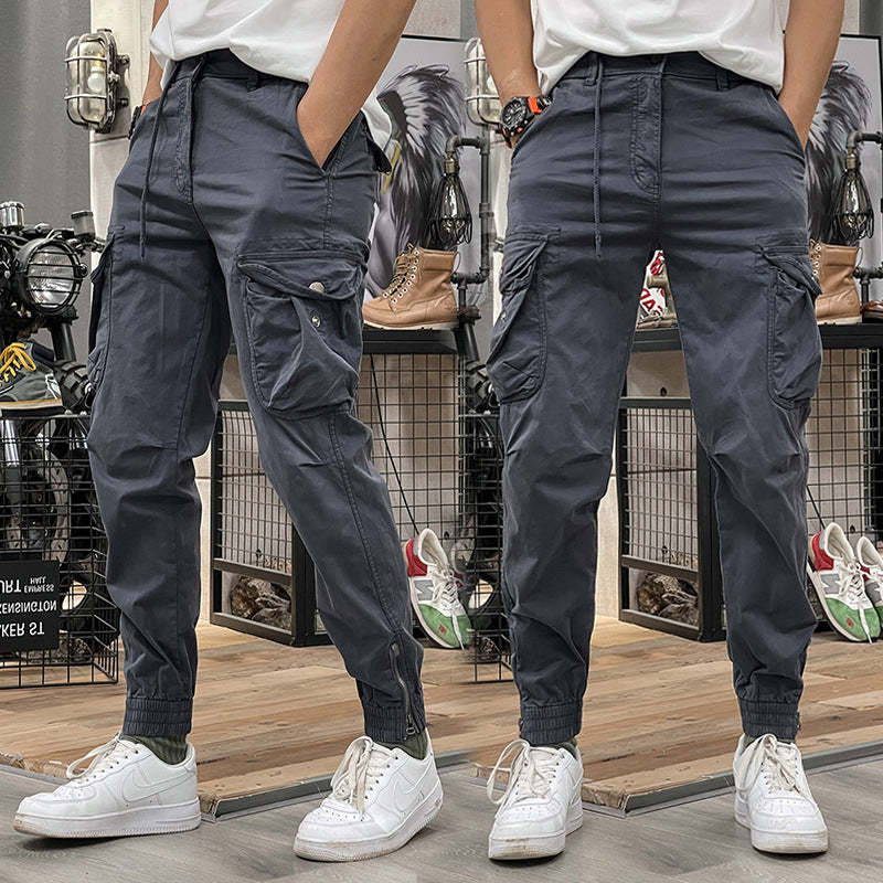 Men's Multi-Pockets Drawstring Elastic Waist Cargo Pants — ❄️Winter Sa
