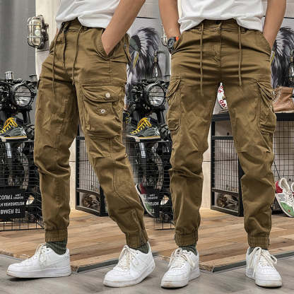 Men's Multi-Pockets Drawstring Elastic Waist Cargo Pants — ❄️Winter Sale 50% Off