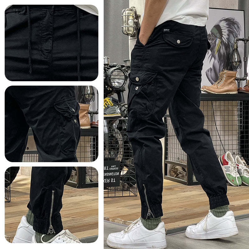 Men's Multi-Pockets Drawstring Elastic Waist Cargo Pants — ❄️Winter Sale 50% Off