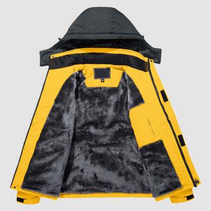 Men's Water-Repellent Winter Ski Jacket with Fleece Lining - MAGCOMSEN