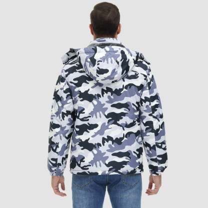 Men's Water-Repellent Winter Ski Jacket with Fleece Lining - MAGCOMSEN