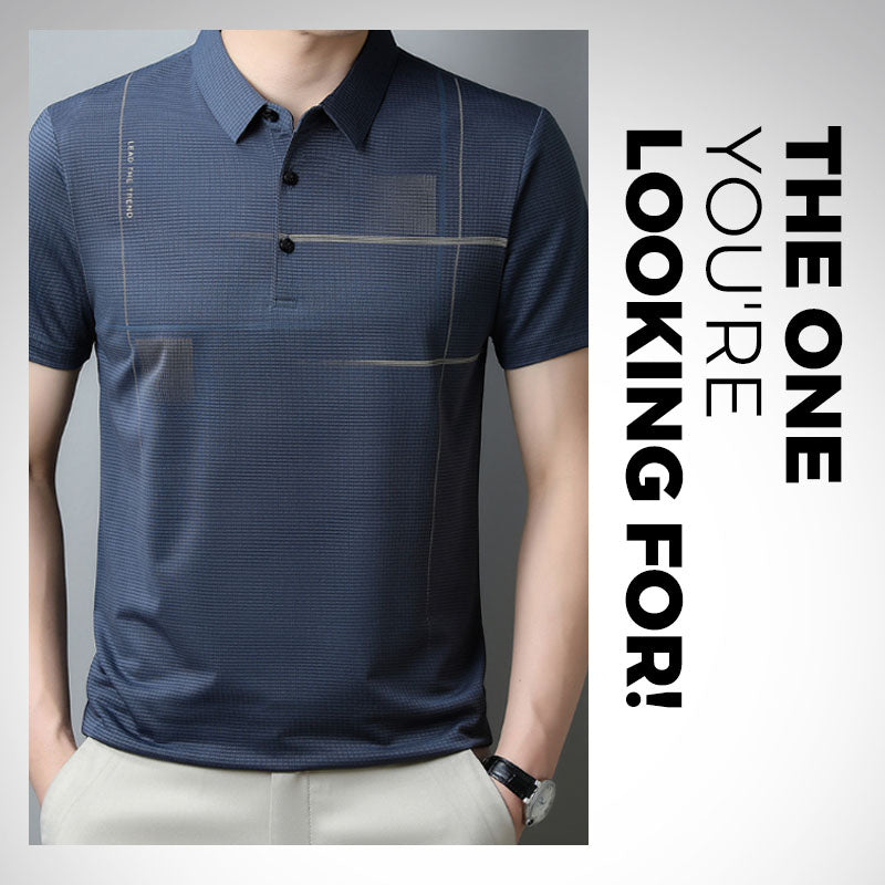 Men's Loose Cool Breathable Lapel T-Shirt