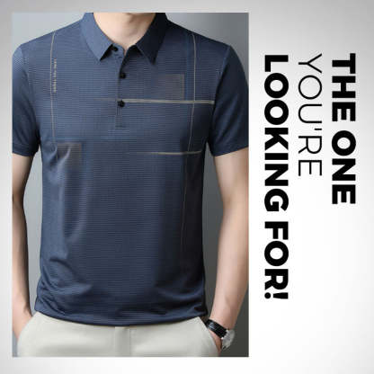 Men's Loose Cool Breathable Lapel T-Shirt