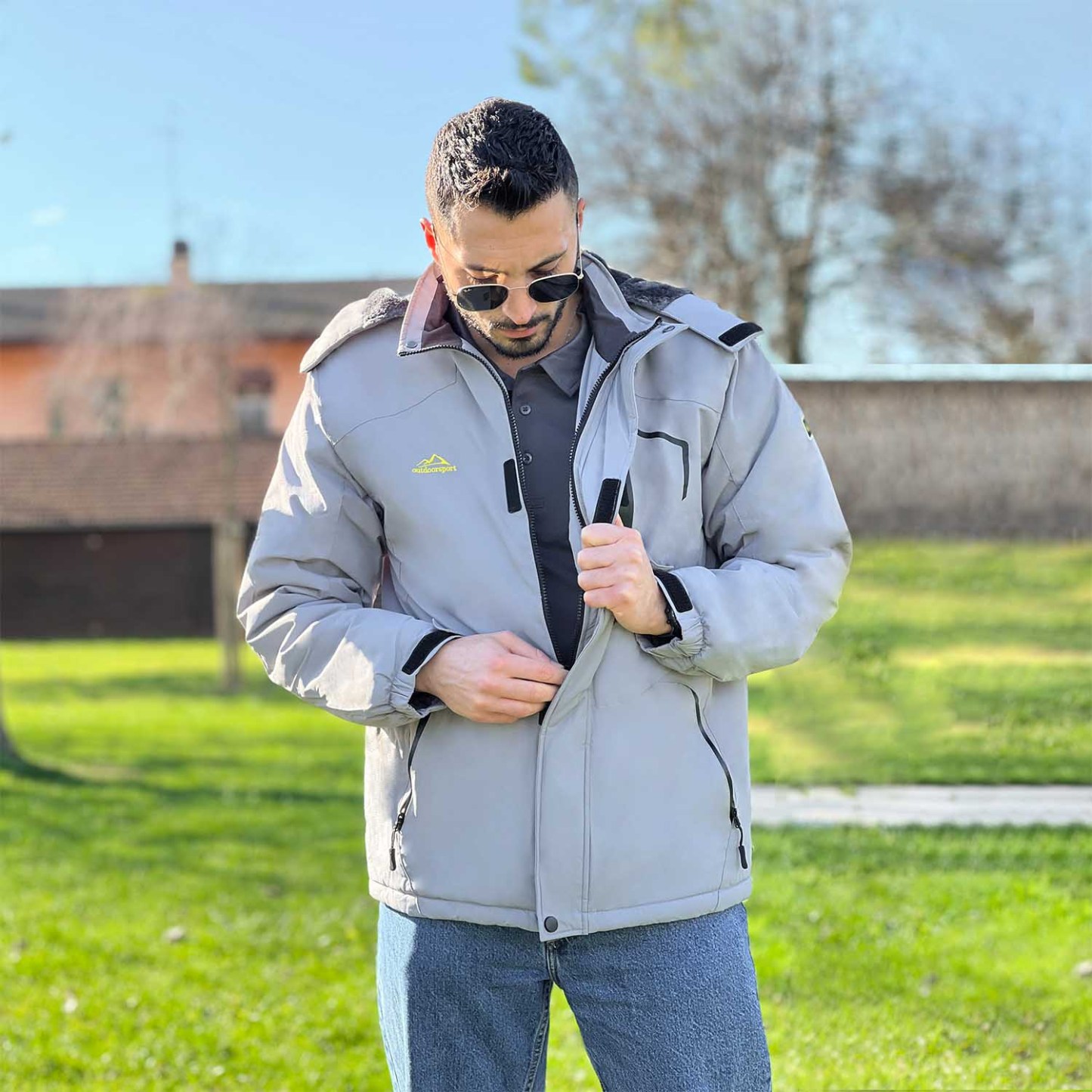 Men's Water-Repellent Winter Ski Jacket with Fleece Lining - MAGCOMSEN