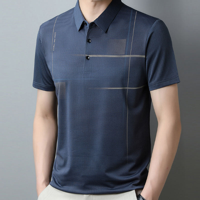 Men's Loose Cool Breathable Lapel T-Shirt