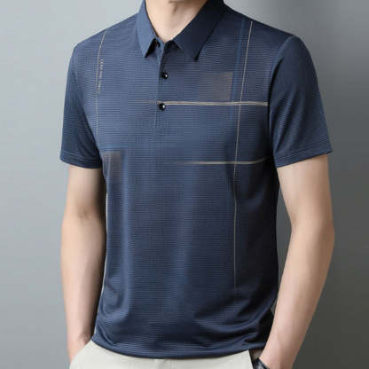 Men's Loose Cool Breathable Lapel T-Shirt