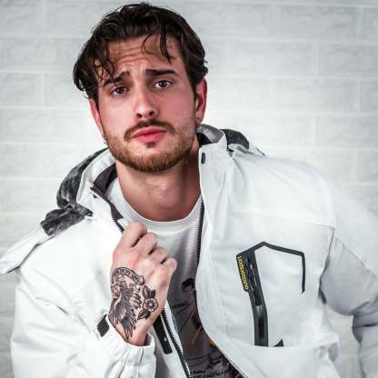 Men's Water-Repellent Winter Ski Jacket with Fleece Lining - MAGCOMSEN