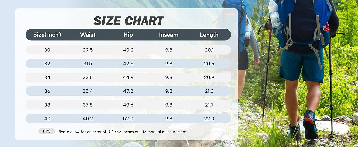 mens camping travel casual hiking shorts