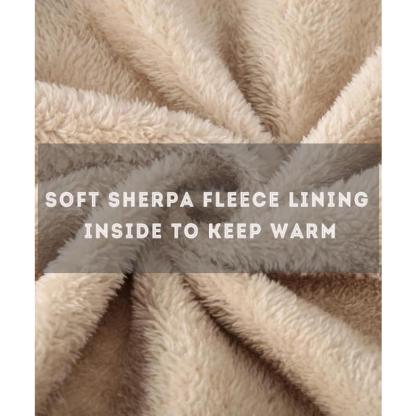 Men's Corduroy Plaid Sherpa Lined Flannel Shirt Jacket Fleece Coat