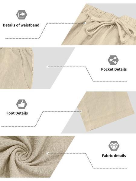 Men's Trendy Linen Hooded Two-Piece Set