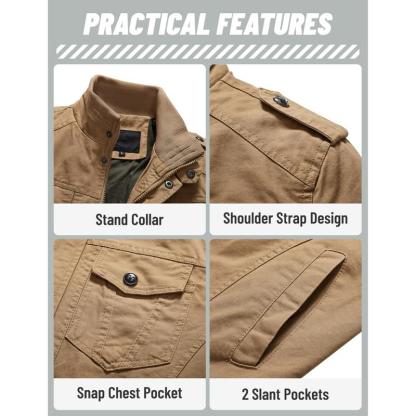 Men's Spring Fall Casual Windbreaker Jacket