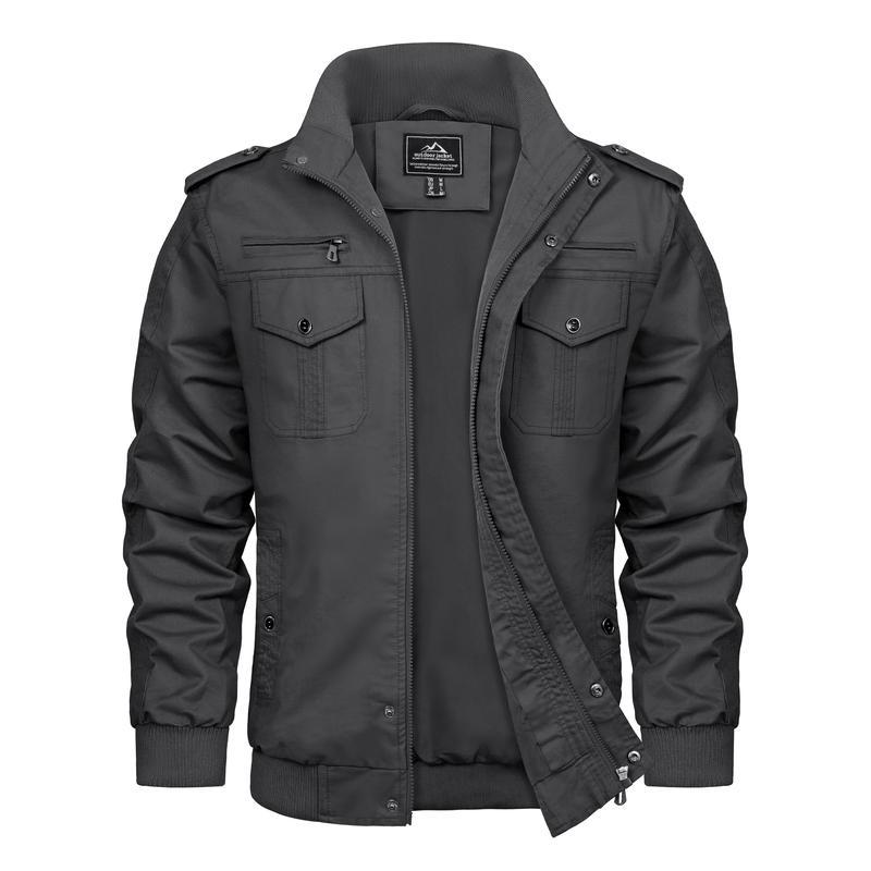 Men's Spring Fall Casual Windbreaker Jacket