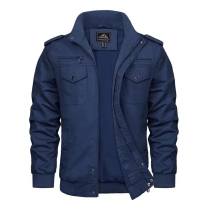 Men's Spring Fall Casual Windbreaker Jacket