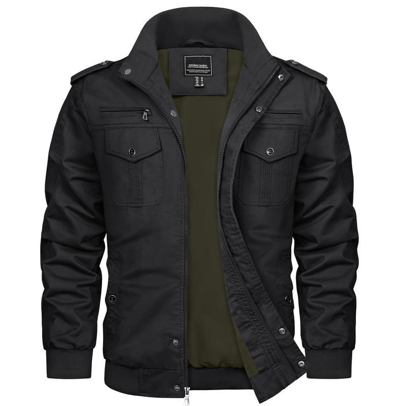 Men's Spring Fall Casual Windbreaker Jacket