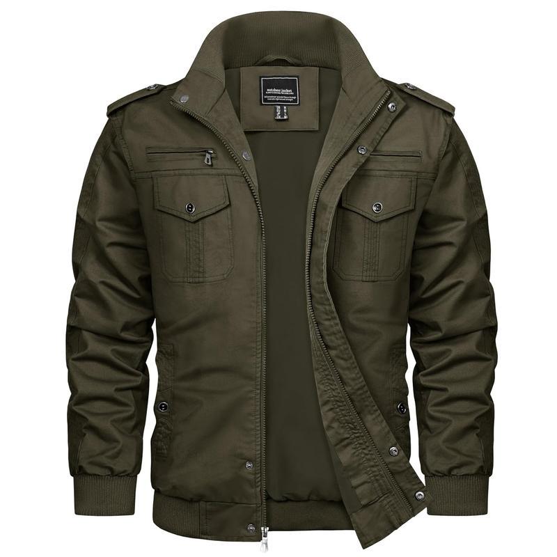 Men's Spring Fall Casual Windbreaker Jacket