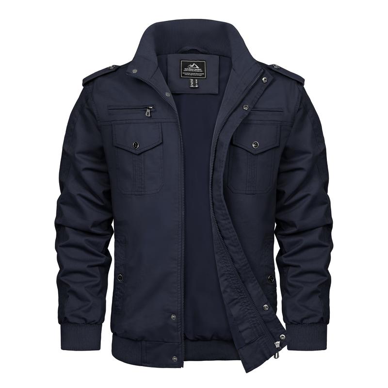 Men's Spring Fall Casual Windbreaker Jacket