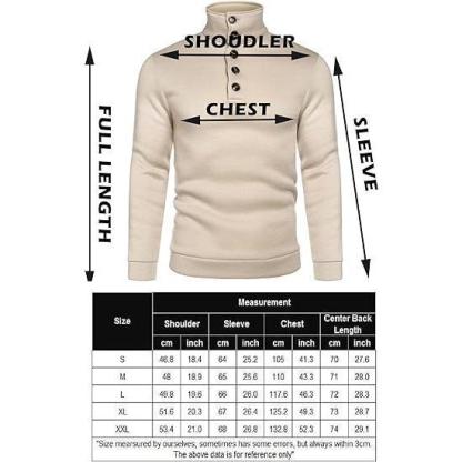 Men's Grey Fitted Long Sleeve Turtleneck Pullover Sweater