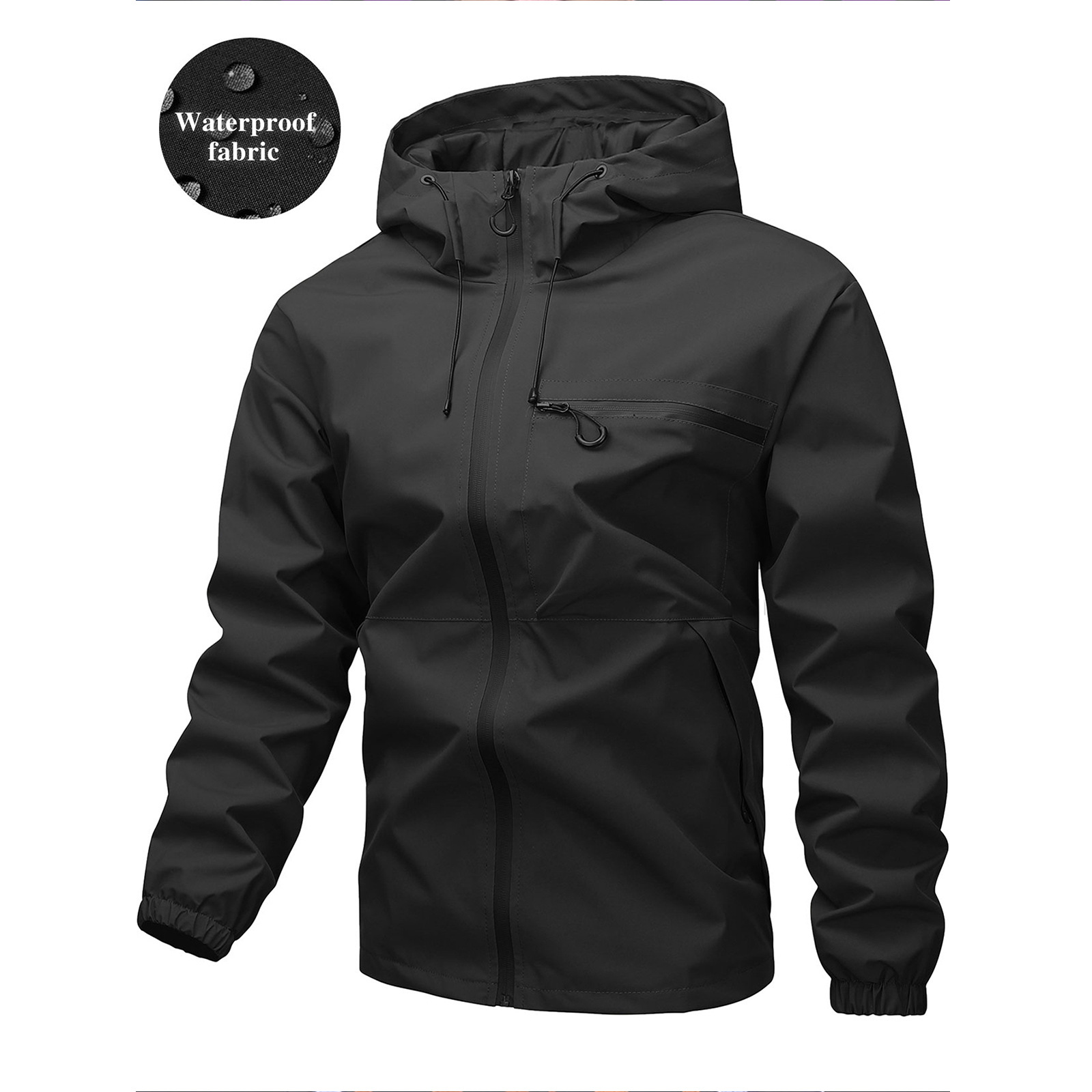 Men's simple waterproof windproof jacket