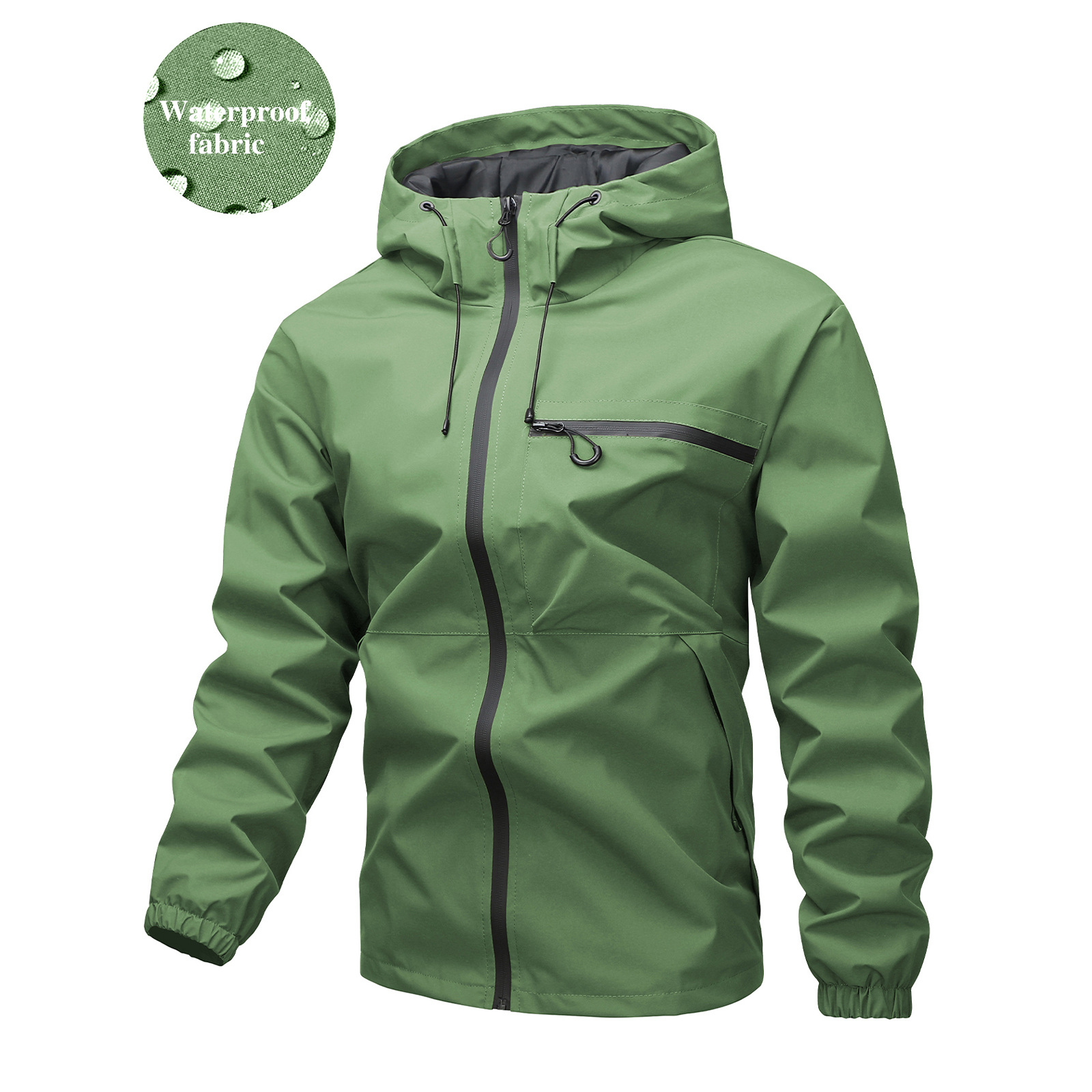 Men's simple waterproof windproof jacket
