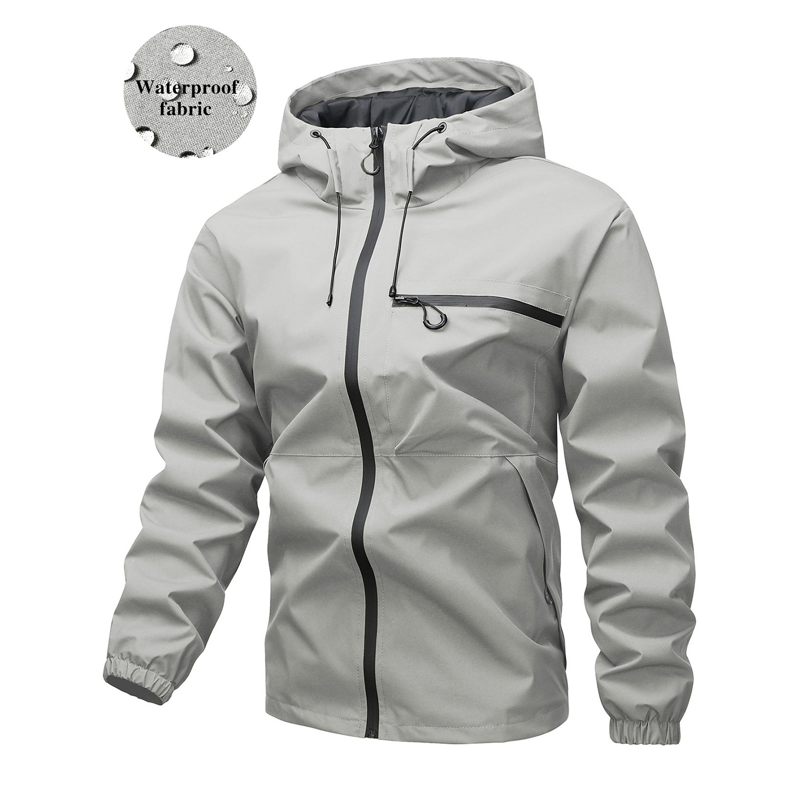 Men's simple waterproof windproof jacket