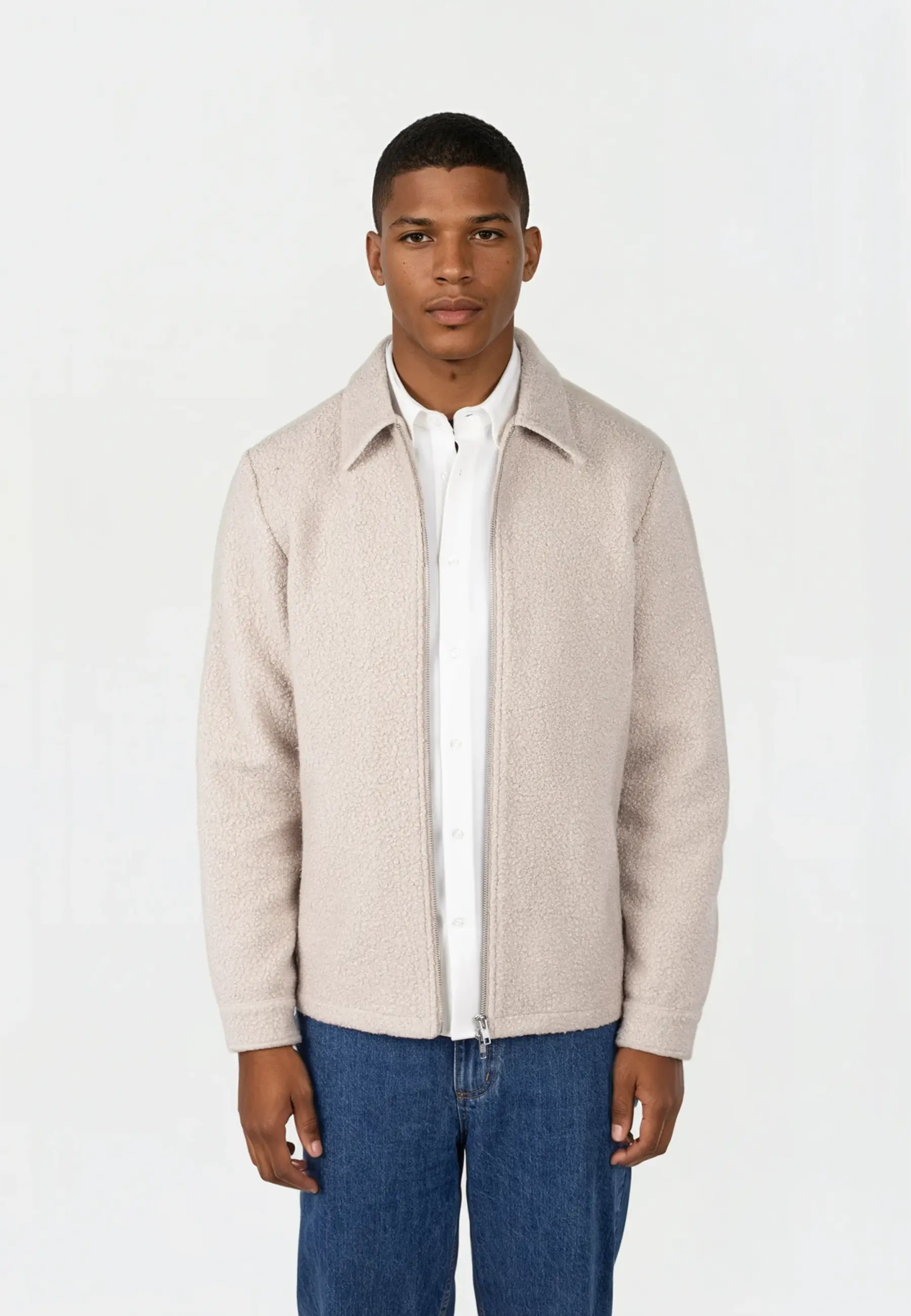 Fred boucle overshirt - Green