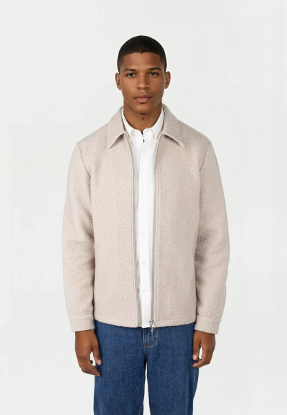 Fred boucle overshirt - Green