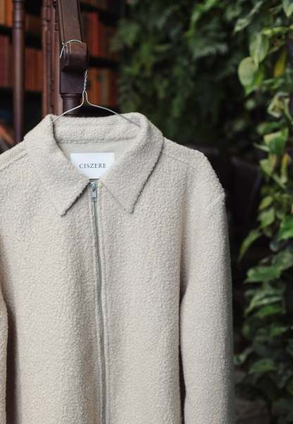 Fred boucle overshirt - Green