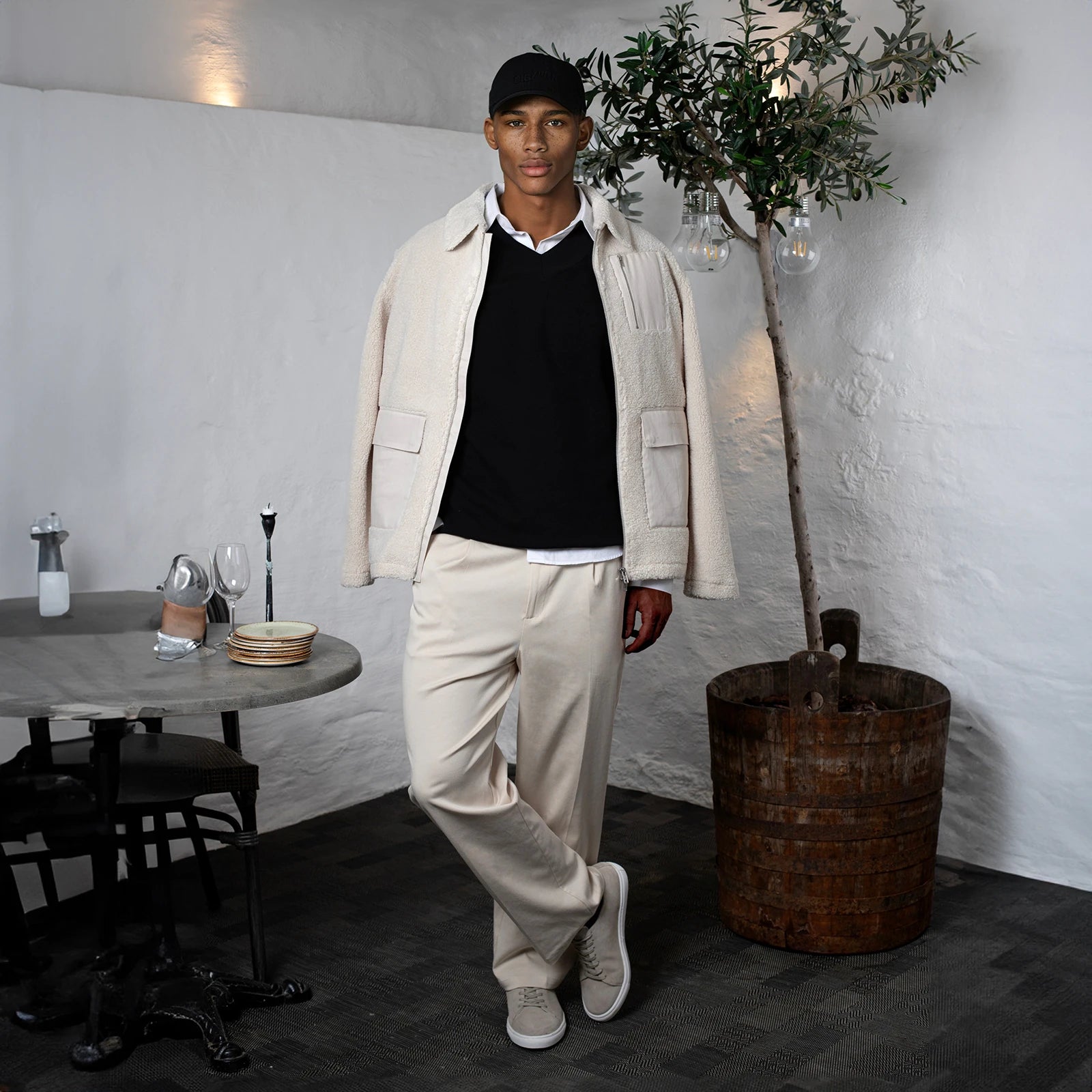 Fred boucle overshirt - Green