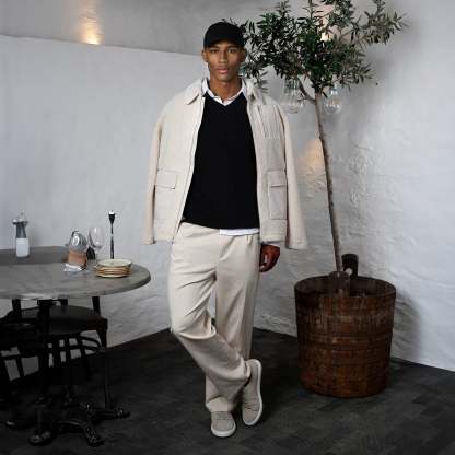 Fred boucle overshirt - Green