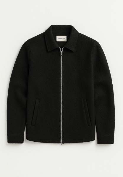 Fred boucle overshirt - Green