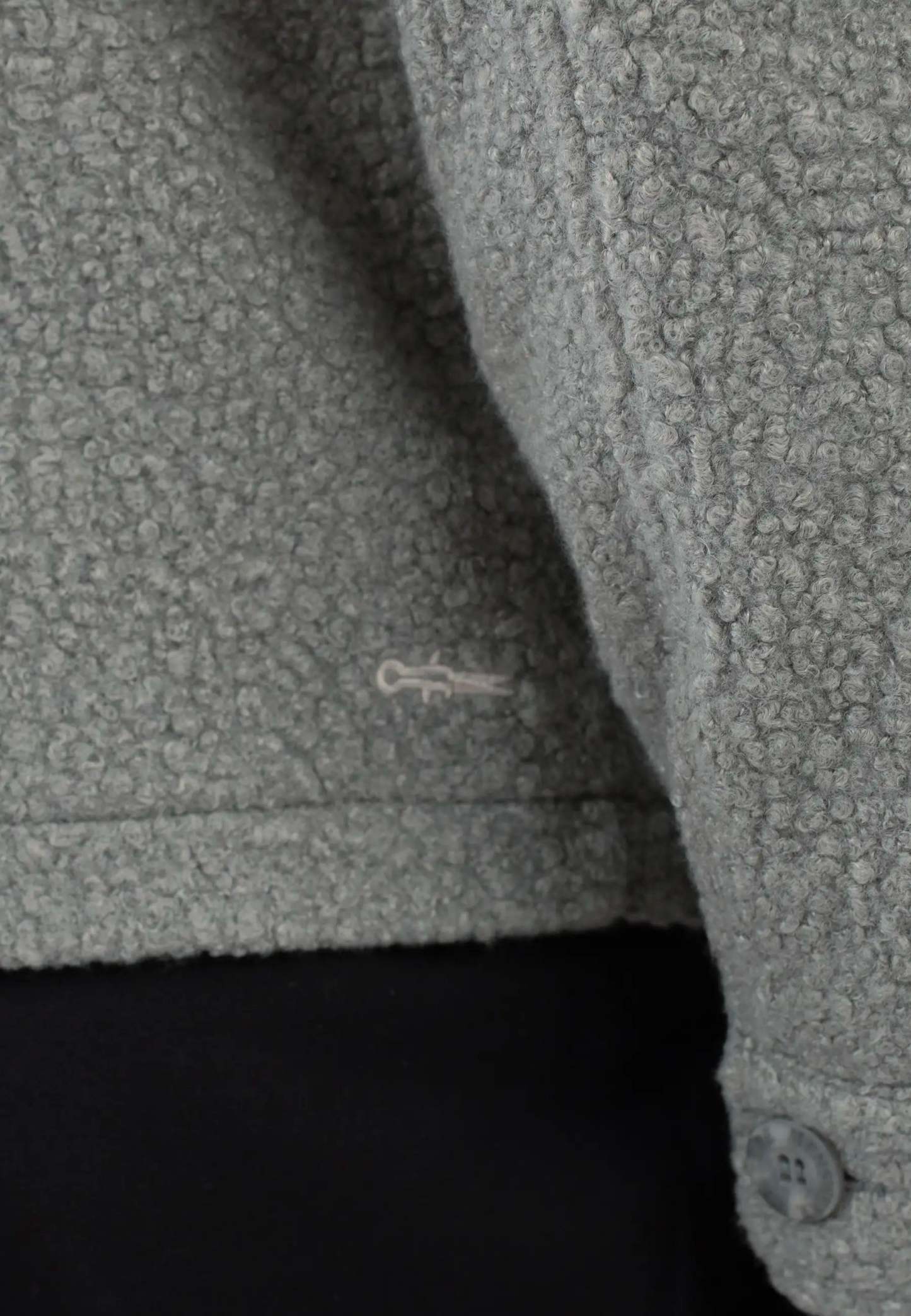 Fred boucle overshirt - Green