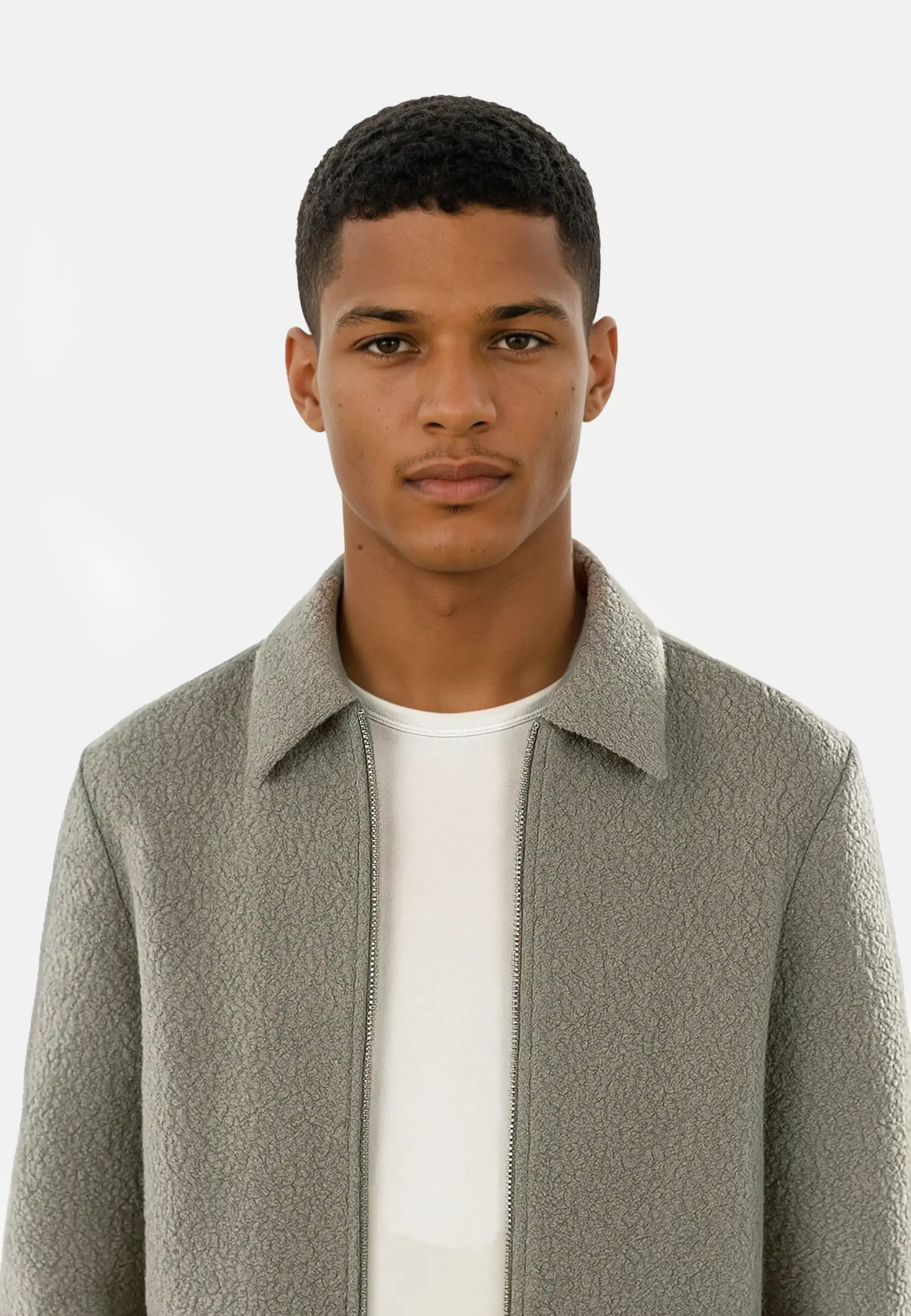 Fred boucle overshirt - Green