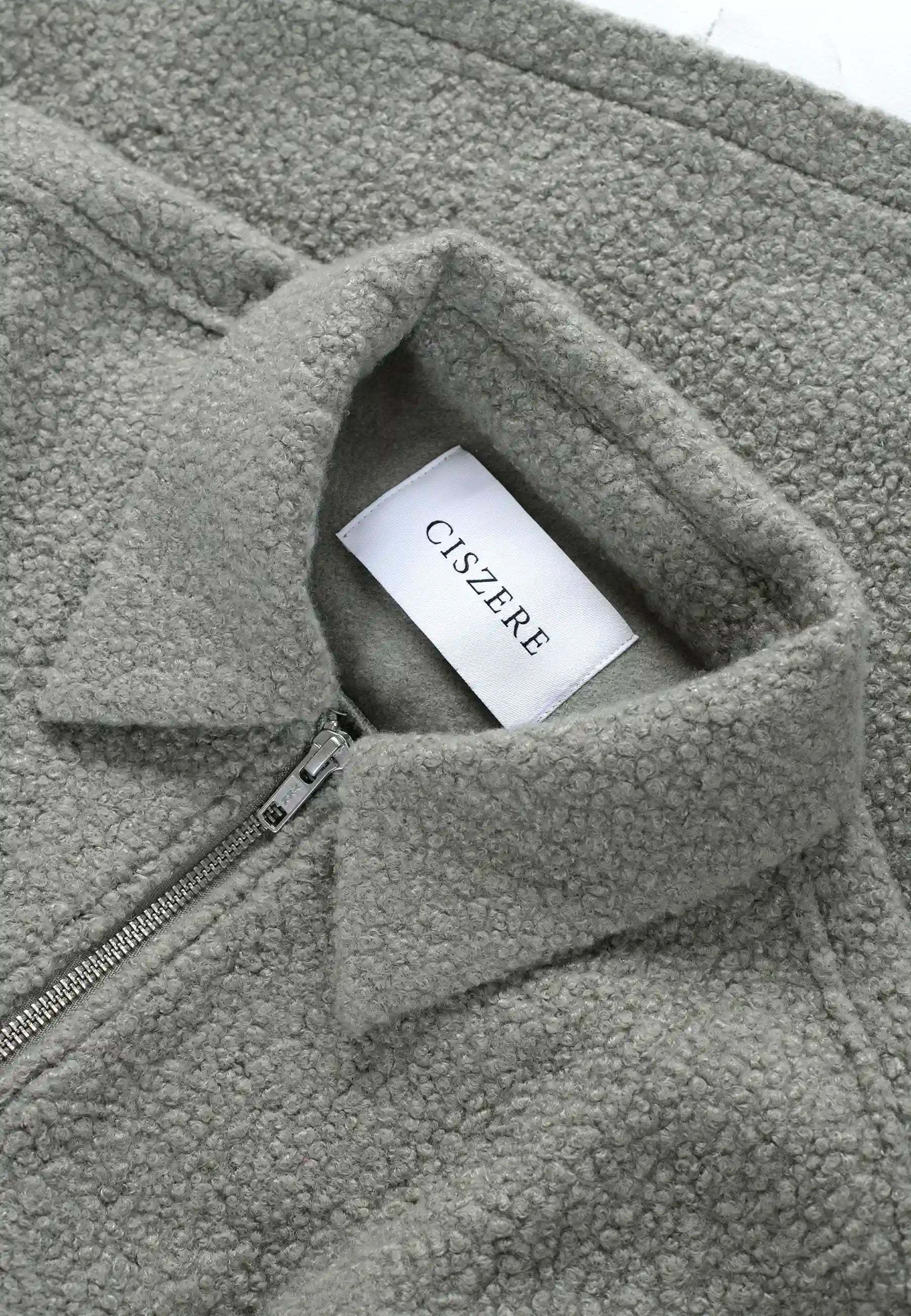 Fred boucle overshirt - Green