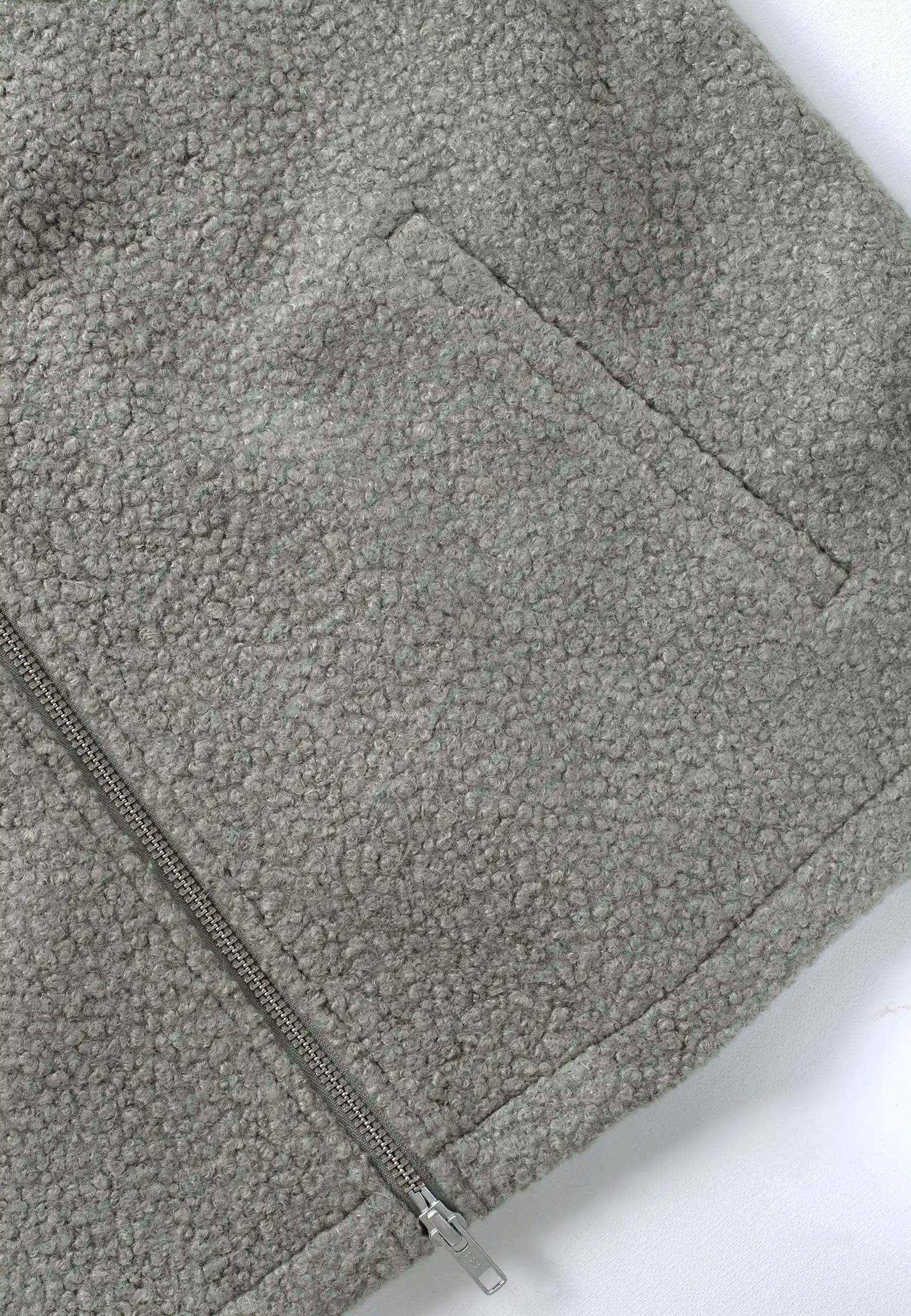 Fred boucle overshirt - Green