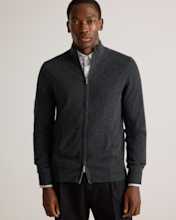 Mongolian Cashmere Full Zip Sweater