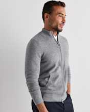 Mongolian Cashmere Full Zip Sweater