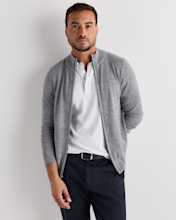 Mongolian Cashmere Full Zip Sweater