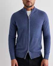 Mongolian Cashmere Full Zip Sweater