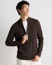 Mongolian Cashmere Full Zip Sweater