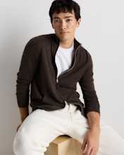 Mongolian Cashmere Full Zip Sweater