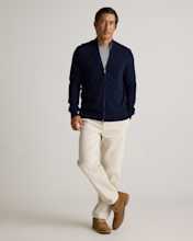 Mongolian Cashmere Full Zip Sweater