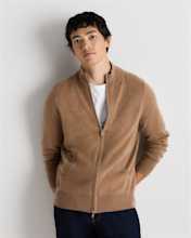 Mongolian Cashmere Full Zip Sweater
