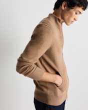 Mongolian Cashmere Full Zip Sweater