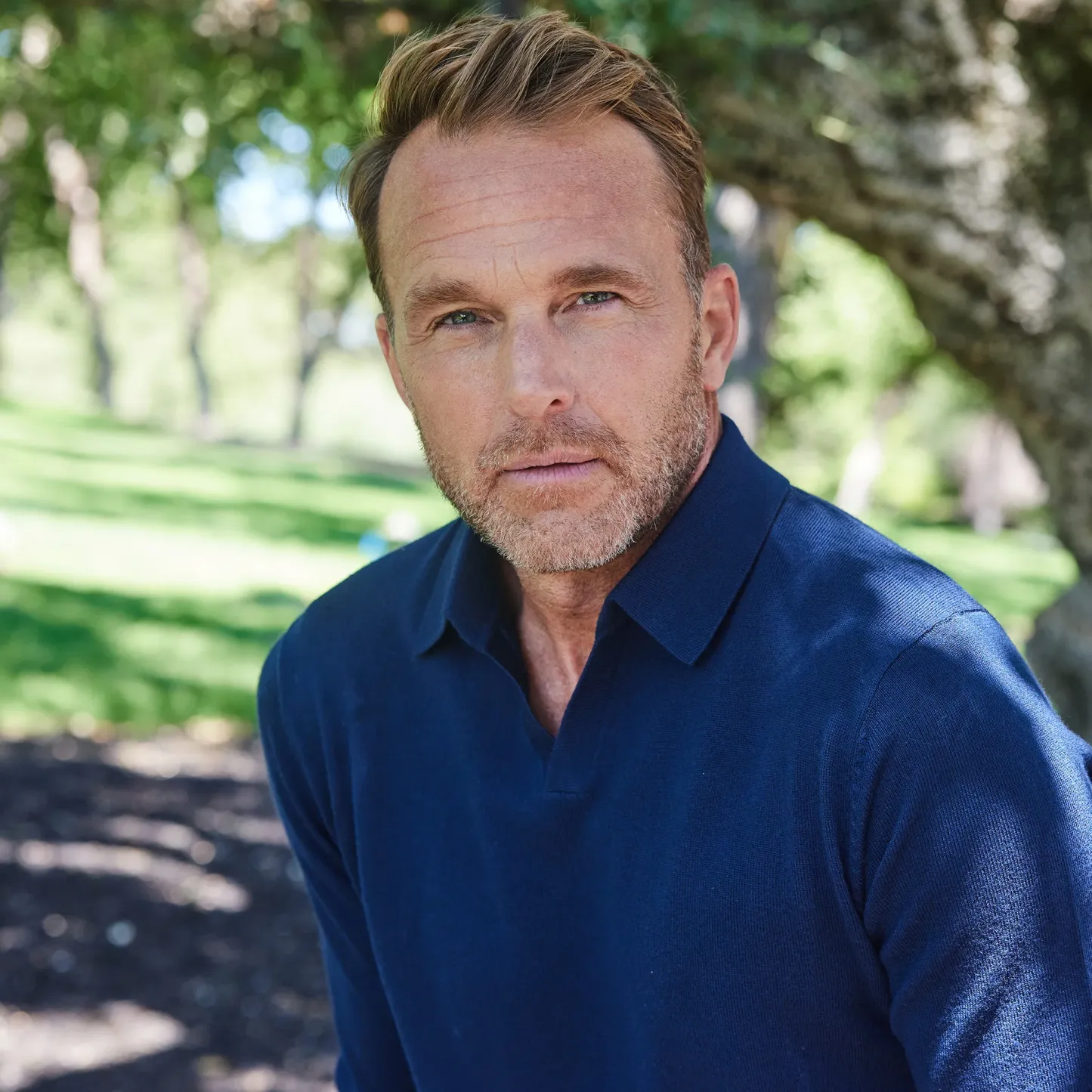 Bellagio Buttonless Long Sleeve Merino Polo Grey