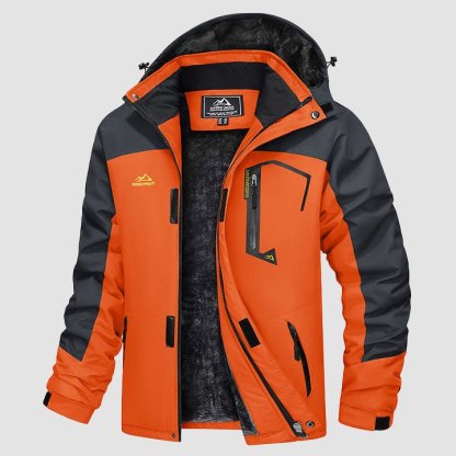 Men's Water-Repellent Winter Ski Jacket with Fleece Lining - MAGCOMSEN