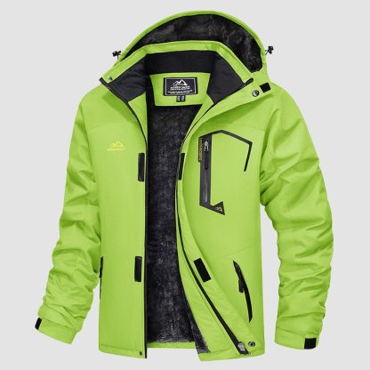 Men's Water-Repellent Winter Ski Jacket with Fleece Lining - MAGCOMSEN