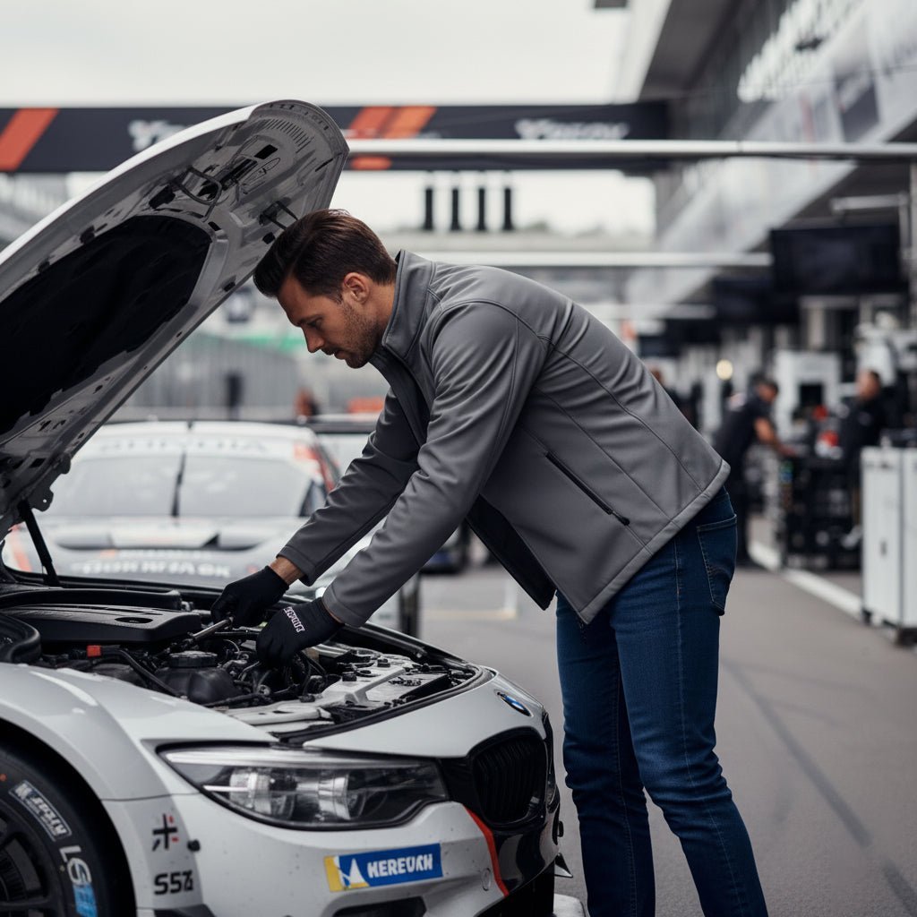 Archetype Men's Softshell Jacket - Grey/Black - Marwin Sports